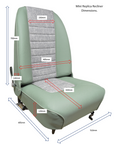 MKI COOPER REPLICA RECLINING COMPLETE SEAT LEFT HAND (LEATHER)