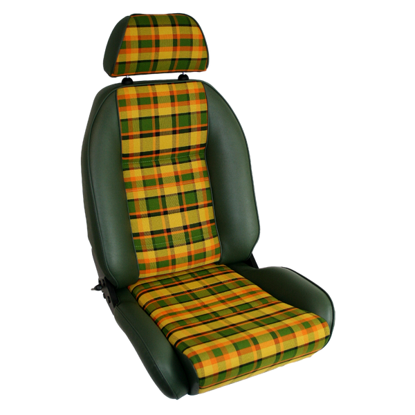 VW T2 BRAZILIAN SUFFOLK GT RECLINING SEAT RIGHT HAND (CLOTH CENTRES)