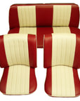 BEETLE CABRIO 65-72 TWOTONE FRONT & REAR SEAT COVERS (2 POINT)