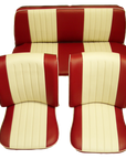 BEETLE SALOON TWO TONE 56-64 FRONT & REAR SEAT COVERS (2 POINT)