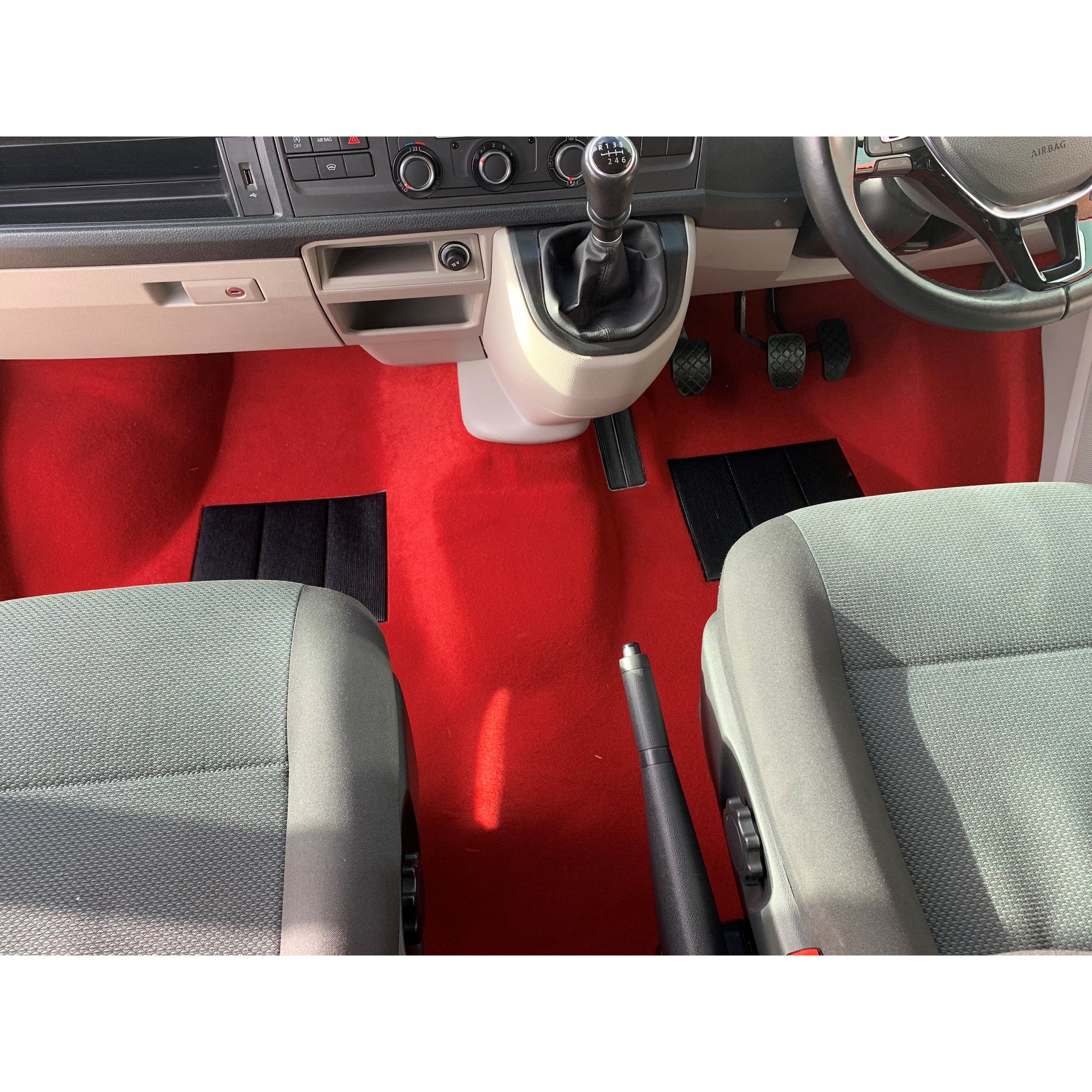 VW TRANSPORTER T5 T6 MOULDED CARPET RIGHT HAND DRIVE RHD INTERIOR FITTING CONVERSION