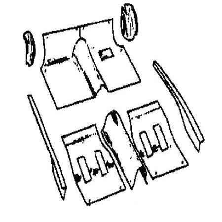 MM SERIES CARPET SET 1949-53   RHD CARS