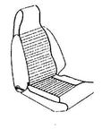 GT6 MKII USA ONLY HIGH BACK SEAT COVERING KIT 1969-70 LEATHER