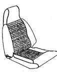 GT6 MK.2 USA ONLY HIGH BACK SEAT COVERING KIT 1969-70