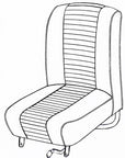 RILEY ELF/ WOLSELEY HORNET MKIII FRONT SEAT COVERING KIT
