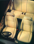 ROVER MINI LEATHER VERTICAL FLUTE FRONT SEAT KIT