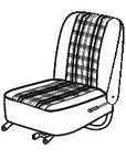 MINI VINYL & PLAID CLOTH FRONT SEAT COVERS