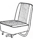 INNOCENTI 1001 FIXED FRONT SEAT COVERING KIT