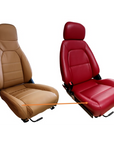 MX5 SERIES 1 LEATHER HIGHBACK SEAT COVERS WITH FLUSH BASE SIDE BOLSTERS
