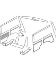 MKI TRAVELLER REAR TRIM KIT FOR CARS WITH UNDER FLOOR PETROL TANK