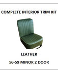 MINOR 1000 56-59 2 DOOR LEATHER COMPLETE INTERIOR TRIM KIT