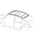 VW BEETLE STANDARD HEADLINING KIT - 4 HOOP WITH THE LARGER BAY REAR WINDOW 1973-79