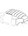 VW BEETLE DELUXE HEADLINING KIT - 6 HOOP LATER TYPE