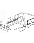 MINI TRAVELLER ROUND SPEEDO PANEL KIT