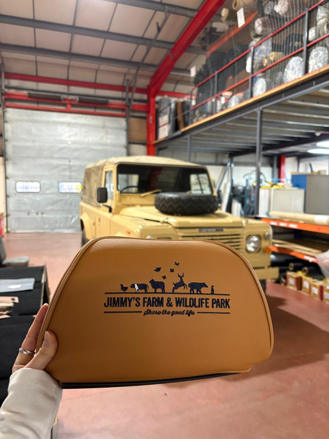 Newton Commercial Embroidery Jimmy's Farm Logo