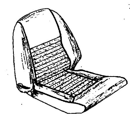 GT6 MK.2 RECLINING SEAT COVER KIT 1969-70  UK ONLY