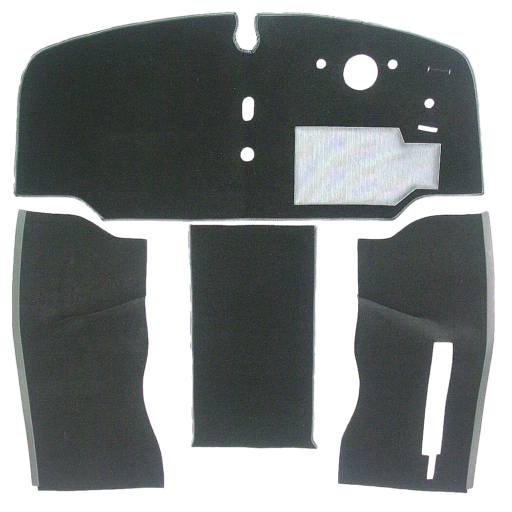 VW TYPE 2 VAN 1968-72 COMPLETE FRONT CARPET SET RHD