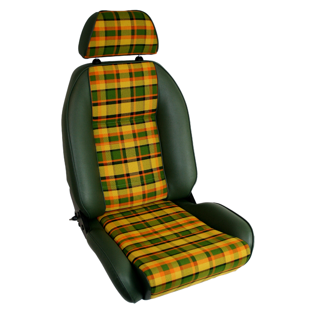 VW T2 SUFFOLK GT RECLINING SEAT RIGHT HAND (CLOTH CENTRES)
