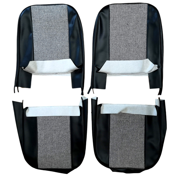 MINI CITY HOUNDSTOOTH CLOTH FRONT SEAT COVERS