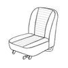 INNOCENTI MKIII COOPER FIXED FRONT SEAT COVERS