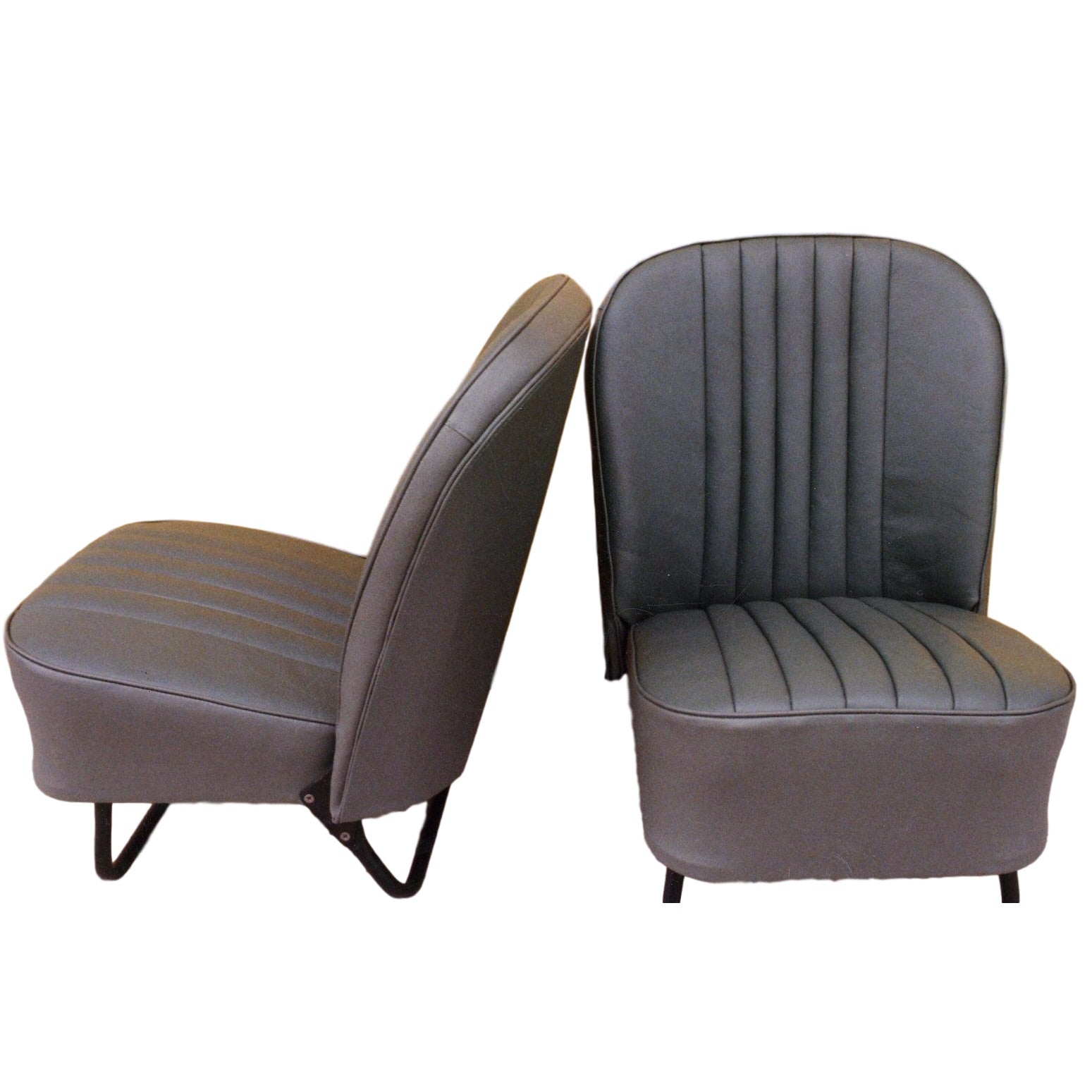 SERIES 2 LATE FRONT SEAT COVER KIT - VINYL 1954-56