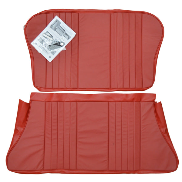 2 DOOR REAR SEAT COVER KIT-LEATHER-1956-59