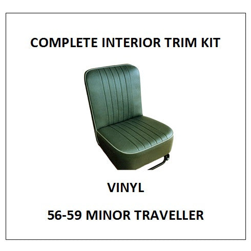 MINOR 1000 56-59 TRAVELLER VINYL COMPLETE INTERIOR TRIM KIT
