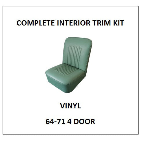 MINOR 64-71 4 DOOR VINYL COMPLETE INTERIOR TRIM KIT