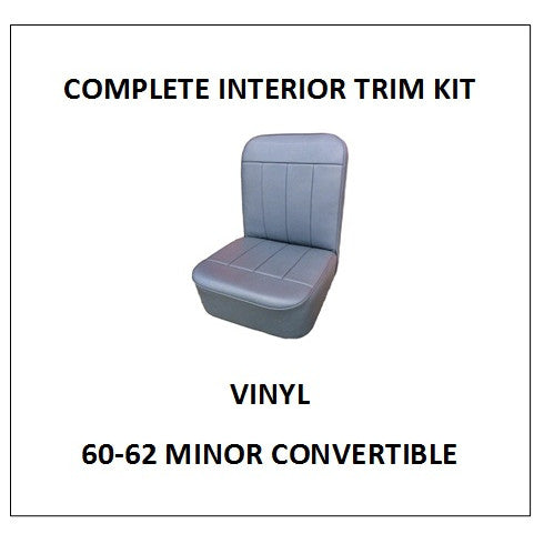 MINOR 60-62 CONVERTIBLE VINYL COMPLETE INTERIOR TRIM KIT