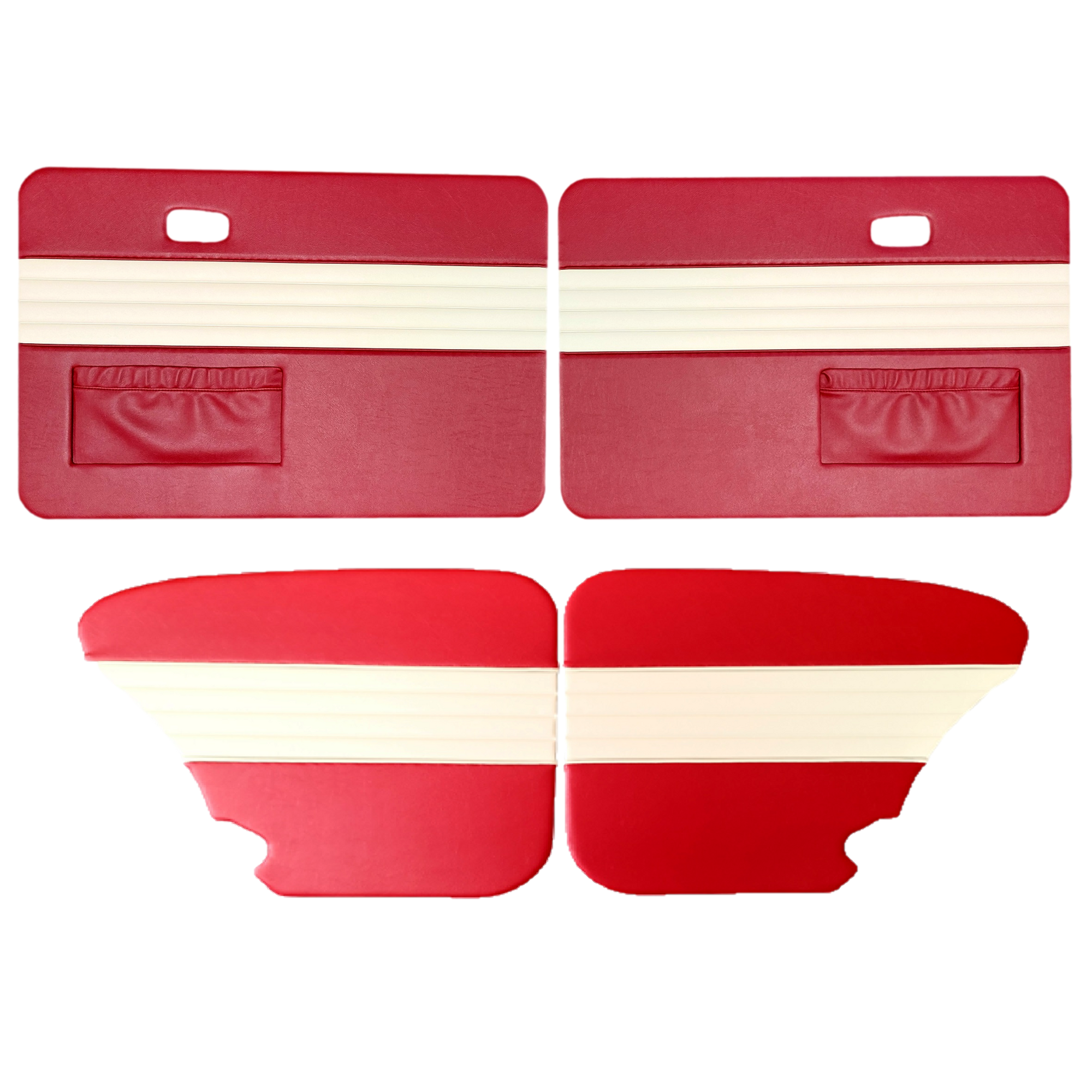 BEETLE CABRIO 56-64 4 PIECE PANEL TRIM KIT TWOTONE DESIGN