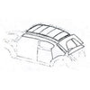 VW BEETLE DELUXE HEADLINING KIT - 1957-73 - 4 HOOP WITH THE SMALLER REAR WINDOW